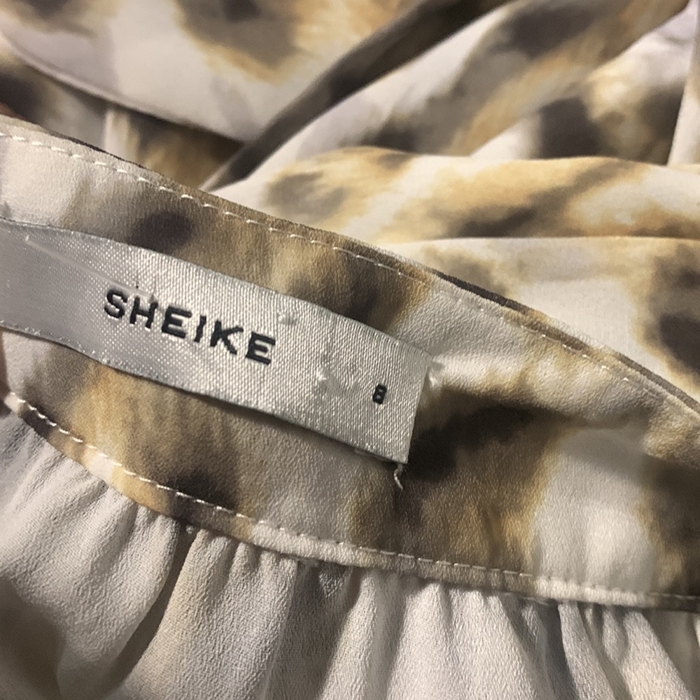 Sheike Untamed Maxi Halter Slit Wrap Dress in animal print - Picture 9 of 10